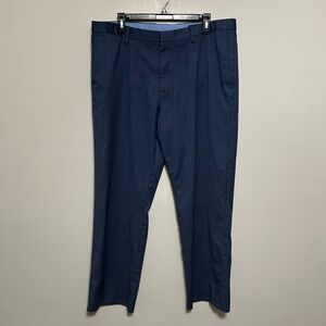 Banana‎ Republic Men's Dress Pants 38x32 Blue Wool Trousers Tailored Slim Fit